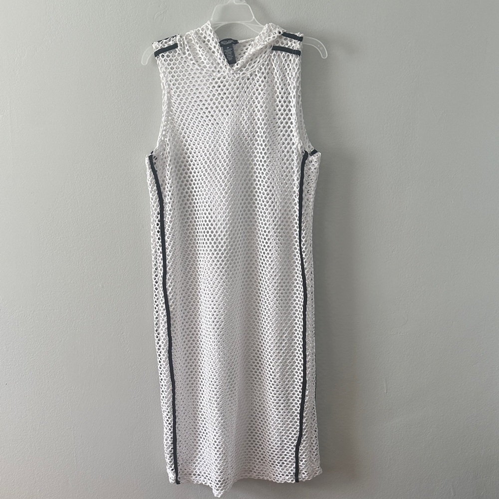 Rouge Collection Mesh Midi Dress